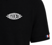 Black GODET Polo Shirt – Made in France