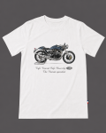 White T-Shirt Cafe Racer – Made in France