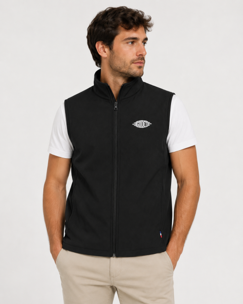 Black Softshell Vest – Made in France