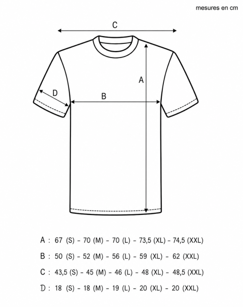 White T-Shirt Grey Flash – Made in France